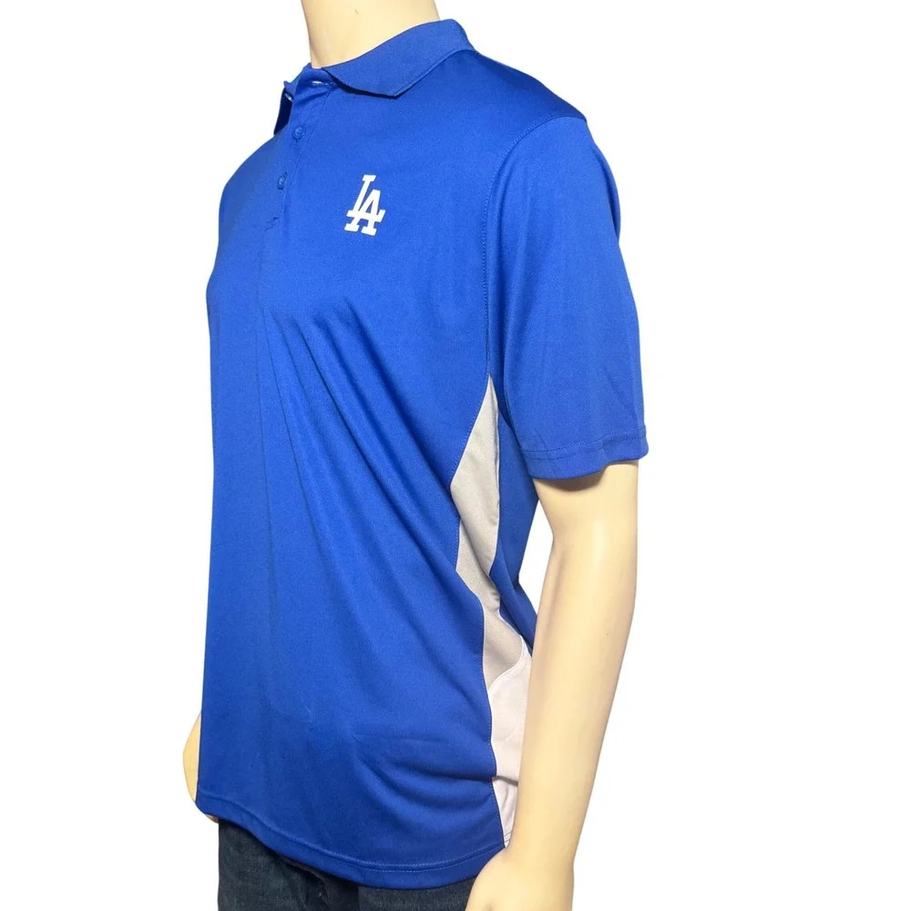 Fanatics Los Angeles Dodgers MLB Polo Shirt Mens Large Blue Performance 3A59 - Picture 3 of 9